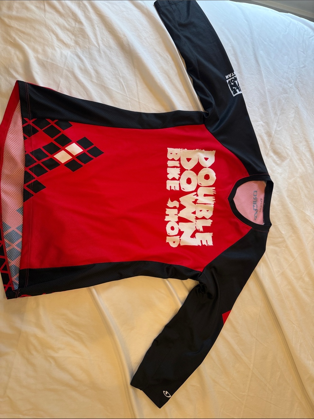 Giro Women's Red and Black Double Down Bike Shop Jersey